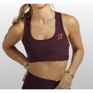 Peloton x Beyond Yoga Women's Deep Heather Purple Sports Bra XS Racerback Small
